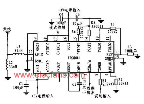 基于TX6000和RX6000收發(fā)芯片的OOK/ASK無線收發(fā)電路設計